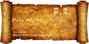 Poli Kürt névjegykártya